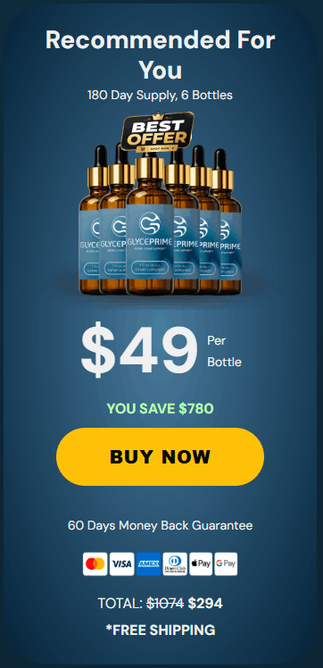 Buy GlycePrime 6 Bottle